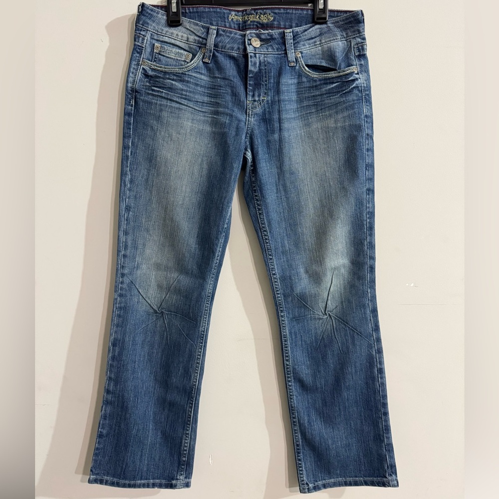 American Eagle Outfitters Blue Boot Cut Jeans. Vintage Y2K Great Condition!
